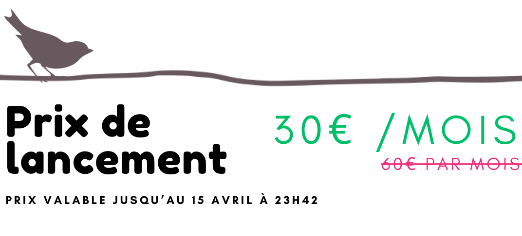 30 euros par mois au lieu de 60 euros